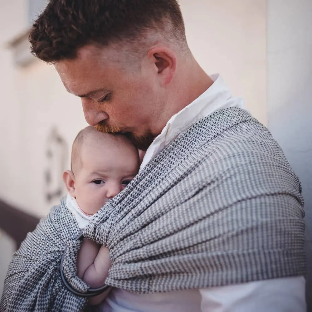 DIDYMOS DidySling Piqué Monochrome - Woven Baby 1R / Piqué Monochrome   Baby Wrap Slings > DidySling - Ring Sling    #