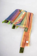 Drool Pads & Reach Straps Set, (60% cotton, 40% polyester) - LUNA - Woven Baby    drool_pad    #