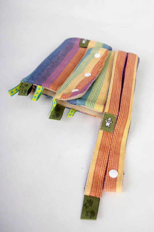 Drool Pads & Reach Straps Set, (60% cotton, 40% polyester) - LUNA - Woven Baby Title - Default Title   drool_pad    #