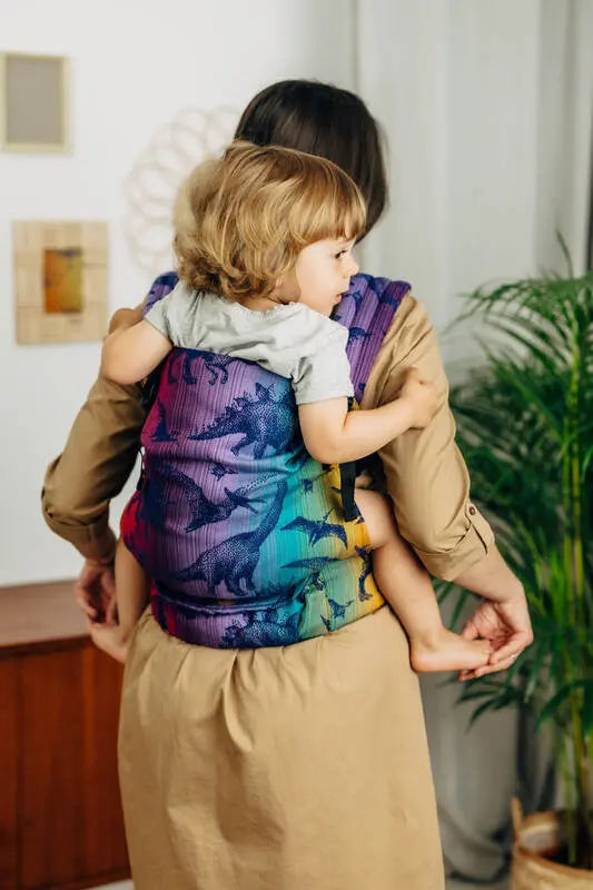LennyLight Carrier, jacquard weave 100% cotton - JURASSIC - NEW ERA - Woven Baby Size - Standard   lenny_light    #