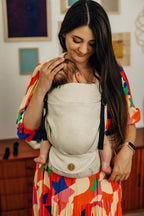 LennyLight Carrier, broken-twill weave (55% cotton, 45% linen) - MARZIPAN - Woven Baby Standard   lenny_light    #
