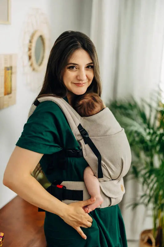 LennyLight Carrier, broken-twill weave 100% cotton - PEANUT BUTTER (grade B) - Woven Baby Standard   lenny_light    #