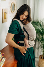 LennyLight Carrier, broken-twill weave 100% cotton - PEANUT BUTTER (grade B) - Woven Baby Standard   lenny_light    #
