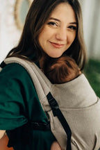 LennyLight Carrier, broken-twill weave 100% cotton - PEANUT BUTTER (grade B) - Woven Baby Standard   lenny_light    #