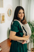 LennyLight Carrier, broken-twill weave 100% cotton - PEANUT BUTTER (grade B) - Woven Baby Standard   lenny_light    #