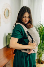 LennyLight Carrier, broken-twill weave 100% cotton - PEANUT BUTTER (grade B) - Woven Baby Standard   lenny_light    #