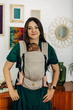 LennyLight Carrier, broken-twill weave 100% cotton - PEANUT BUTTER (grade B) - Woven Baby Standard   lenny_light    #