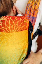 LennyLight Carrier, jacquard weave 100% cotton - RAINBOW LOTUS - Woven Baby Standard   lenny_light    #
