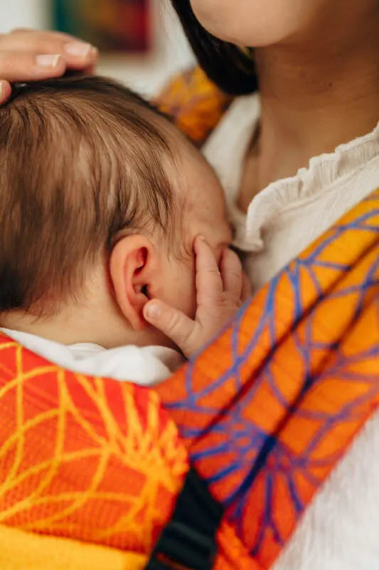 LennyLight Carrier, jacquard weave 100% cotton - RAINBOW LOTUS - Woven Baby Standard   lenny_light    #