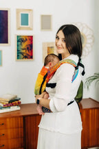 LennyLight Carrier, jacquard weave 100% cotton - RAINBOW LOTUS - Woven Baby Standard   lenny_light    #