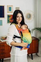 LennyLight Carrier, jacquard weave 100% cotton - RAINBOW LOTUS - Woven Baby Standard   lenny_light    #