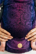 LennyLight Carrier, jacquard weave 100% cotton - WILD WINE - BOUQUET - Woven Baby Standard   lenny_light    #
