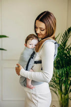 My First Carrier - LennyLight, herringbone weave 100% cotton - LITTLE HERRINGBONE GREY - Woven Baby Standard   lenny_light    #