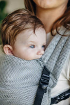 My First Carrier - LennyLight, herringbone weave 100% cotton - LITTLE HERRINGBONE GREY - Woven Baby Standard   lenny_light    #