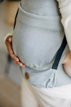 My First Carrier - LennyLight, herringbone weave 100% cotton - LITTLE HERRINGBONE GREY - Woven Baby Standard   lenny_light    #