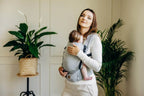 My First Carrier - LennyLight, herringbone weave 100% cotton - LITTLE HERRINGBONE GREY - Woven Baby Standard   lenny_light    #