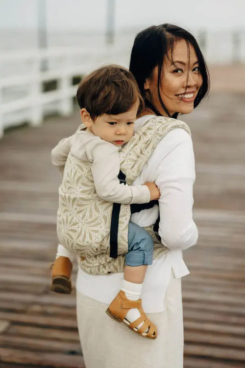 LennyLight Carrier, jacquard weave 50% cotton, 50% bamboo viscose - INFINITY - GOLDEN HOUR - Woven Baby Size - Standard   lenny_light    #