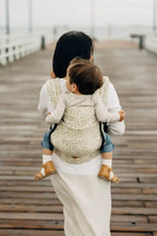 LennyLight Carrier, jacquard weave 50% cotton, 50% bamboo viscose - INFINITY - GOLDEN HOUR - Woven Baby Standard   lenny_light    #