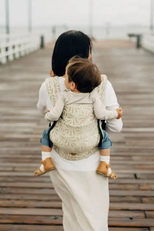 LennyLight Carrier, jacquard weave 50% cotton, 50% bamboo viscose - INFINITY - GOLDEN HOUR - Woven Baby Size - Standard   lenny_light    #