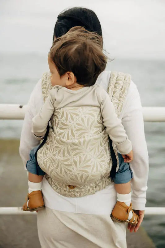 LennyLight Carrier, jacquard weave 50% cotton, 50% bamboo viscose - INFINITY - GOLDEN HOUR - Woven Baby Size - Standard   lenny_light    #