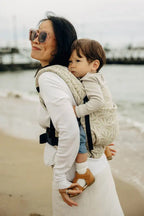LennyLight Carrier, jacquard weave 50% cotton, 50% bamboo viscose - INFINITY - GOLDEN HOUR - Woven Baby Standard   lenny_light    #