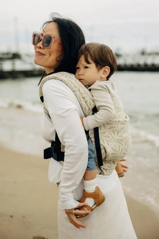 LennyLight Carrier, jacquard weave 50% cotton, 50% bamboo viscose - INFINITY - GOLDEN HOUR - Woven Baby Standard   lenny_light    #