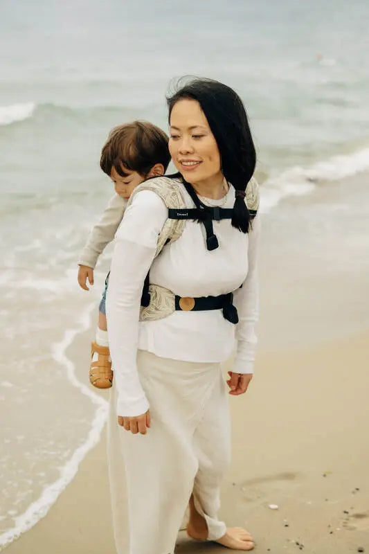 LennyLight Carrier, jacquard weave 50% cotton, 50% bamboo viscose - INFINITY - GOLDEN HOUR - Woven Baby Standard   lenny_light    #