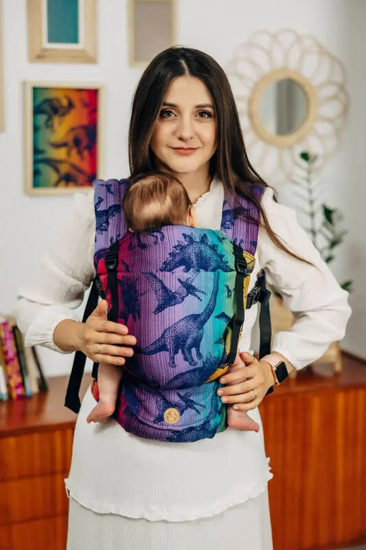 LennyLight Carrier, jacquard weave 100% cotton - JURASSIC - NEW ERA - Woven Baby Standard   lenny_light    #