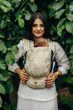 LennyLight Carrier, jacquard weave 50% cotton, 50% bamboo viscose - INFINITY - GOLDEN HOUR - Woven Baby Standard   lenny_light    #