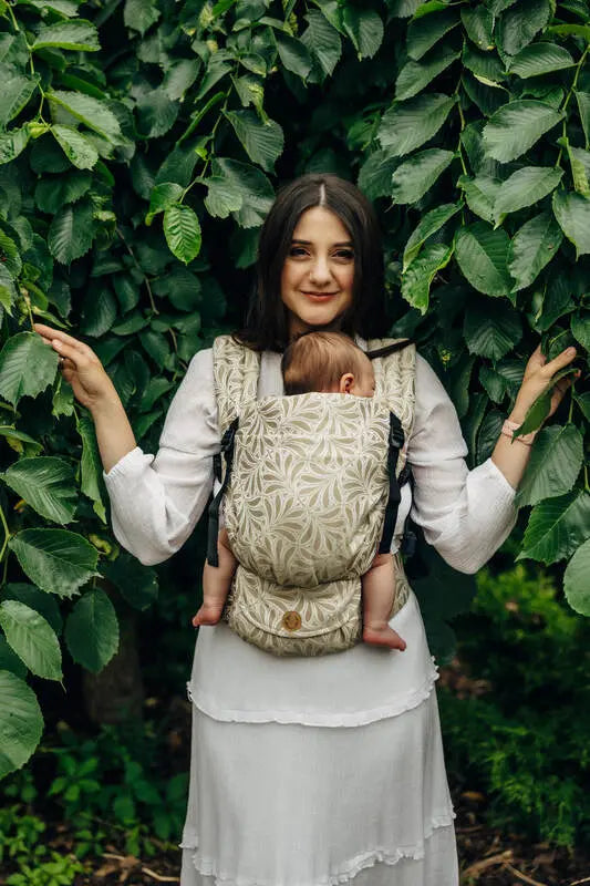 LennyLight Carrier, jacquard weave 50% cotton, 50% bamboo viscose - INFINITY - GOLDEN HOUR - Woven Baby Standard   lenny_light    #
