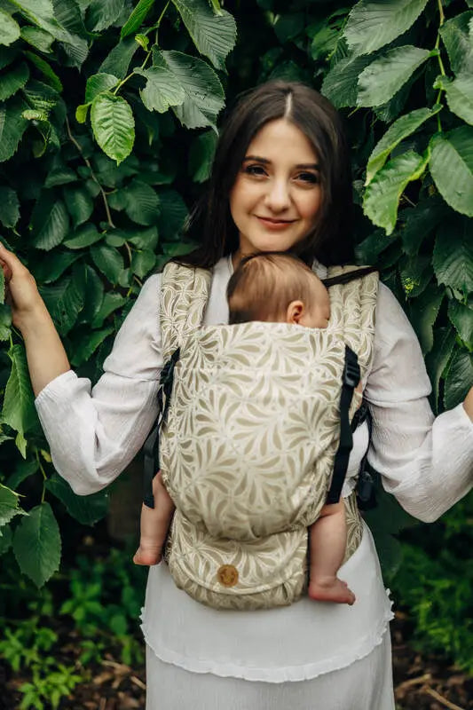 LennyLight Carrier, jacquard weave 50% cotton, 50% bamboo viscose - INFINITY - GOLDEN HOUR - Woven Baby Standard   lenny_light    #