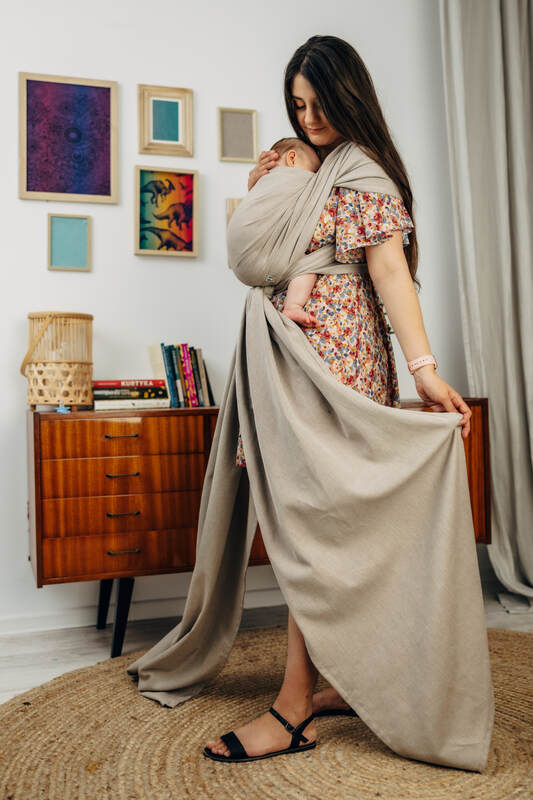 Baby Sling, Broken Twill Weave, (100% cotton) - PEANUT BUTTER