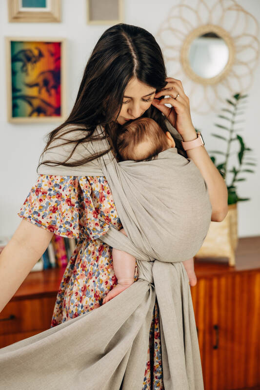 Baby Sling, Broken Twill Weave, (100% cotton) - PEANUT BUTTER