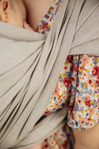 Baby Sling, Broken Twill Weave, (100% cotton) - PEANUT BUTTER - Woven Baby XS - 4   long_woven_wraps    #