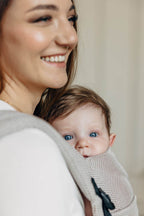 My First Baby Carrier - LennyLight, herringbone weave 100% cotton - LITTLE HERRINGBONE ALMOND (grade B) - Woven Baby Standard   lenny_light    #