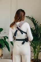 My First Baby Carrier - LennyLight, herringbone weave 100% cotton - LITTLE HERRINGBONE ALMOND (grade B) - Woven Baby Standard   lenny_light    #