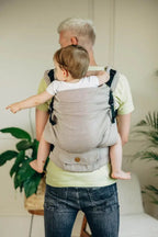 LennyPreschool Carrier, herringbone weave 100% cotton - LITTLE HERRINGBONE ALMOND - Woven Baby Preschool   lenny_preschool    #