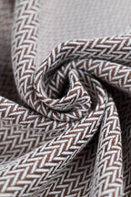Ring Sling, Herringbone Weave (100% cotton) - with gathered shoulder - LITTLE HERRINGBONE ALMOND - standard 1.8m (grade B) - Woven Baby Default Title   ring_slings    #