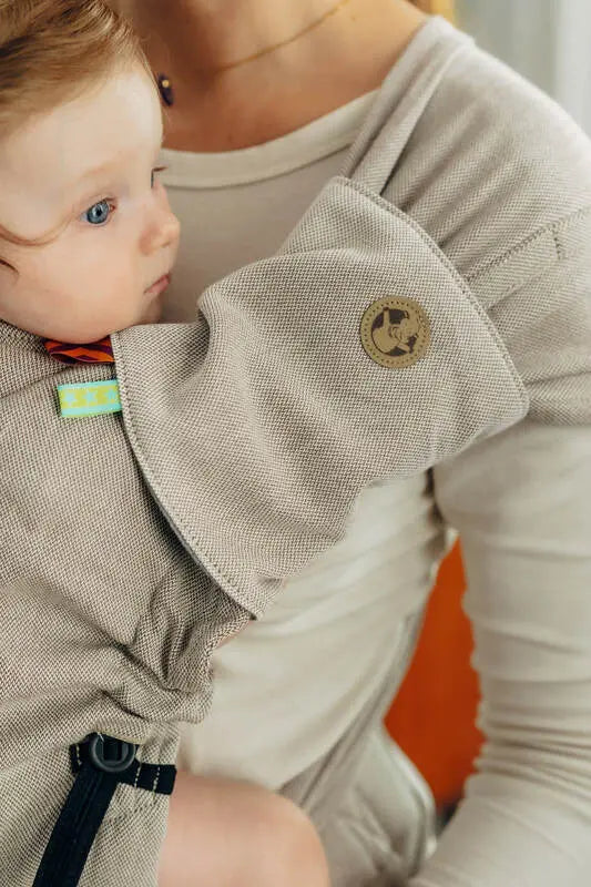 Drool Pads & Reach Straps Set, (60% cotton, 40% polyester) - PEANUT BUTTER - Woven Baby Title - Default Title   drool_pad    #