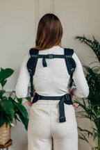 My First Baby Carrier - LennyLight, herringbone weave 100% cotton - LITTLE HERRINGBONE EBONY BLACK (grade B) - Woven Baby Standard   lenny_light    #