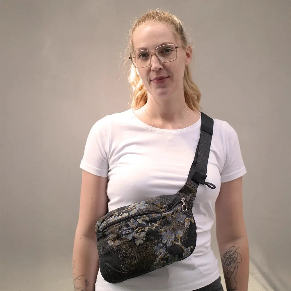 DIDYMOS Moon Bag Hope - Woven Baby One Size / Blue Blossom   Accessories > Bags & Co. > Moon Bags    #