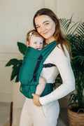My First Baby Carrier - LennyLight, herringbone weave 100% cotton - EMERALD (grade B) - Woven Baby Standard   lenny_light    #