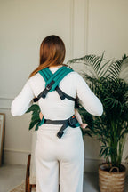My First Baby Carrier - LennyLight, herringbone weave 100% cotton - EMERALD (grade B) - Woven Baby Size - Standard   lenny_light    #