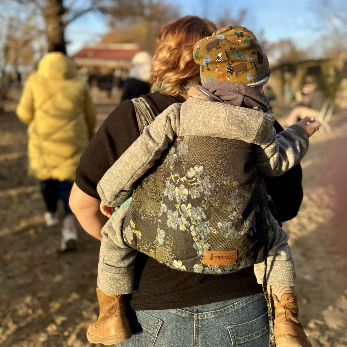 DIDYMOS DidyKlick Toddler - Woven Baby One Size / Blue Blossom   Baby Carriers > Halfbuckle Carrier > DidyKlick 4u Toddler    #