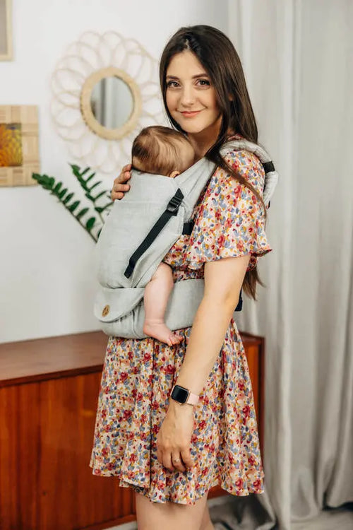 LennyLight Carrier, broken-twill weave (58% cotton, 42% linen) - COAST - Woven Baby Size - Standard   lenny_light    #