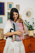 LennyLight Carrier, jacquard weave 100% cotton - WILD WINE - VINEYARD