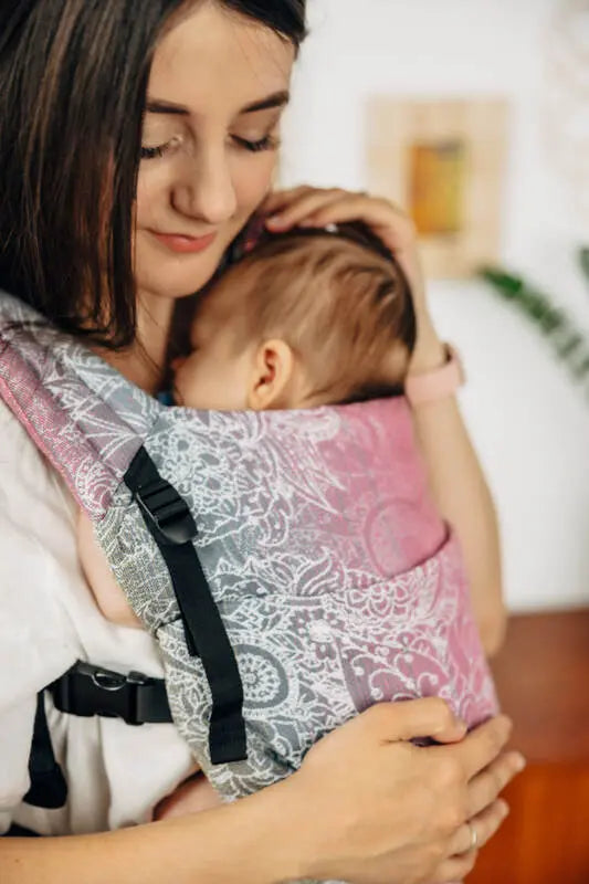 LennyLight Carrier, jacquard weave 100% cotton - WILD WINE - VINEYARD - Woven Baby Size - Standard   lenny_light    #