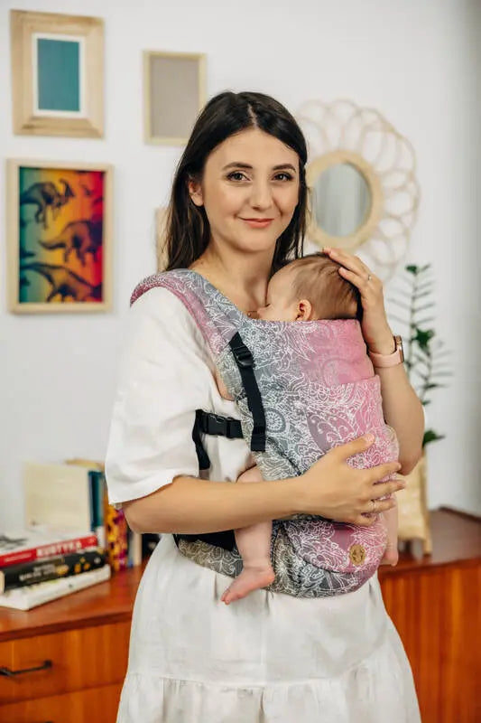 LennyLight Carrier, jacquard weave 100% cotton - WILD WINE - VINEYARD - Woven Baby Size - Standard   lenny_light    #