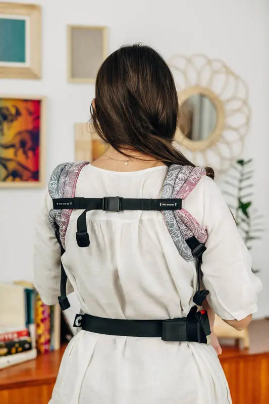 LennyLight Carrier, jacquard weave 100% cotton - WILD WINE - VINEYARD - Woven Baby Standard   lenny_light    #