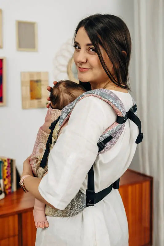 LennyLight Carrier, jacquard weave 100% cotton - WILD WINE - VINEYARD - Woven Baby Standard   lenny_light    #